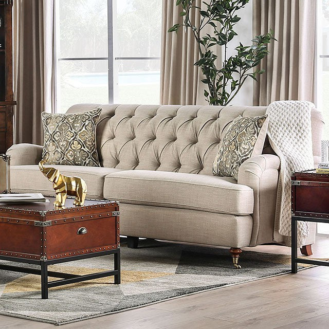 Laney Sofa Beige - U&U Home Budget Furniture (Carteret, NJ)