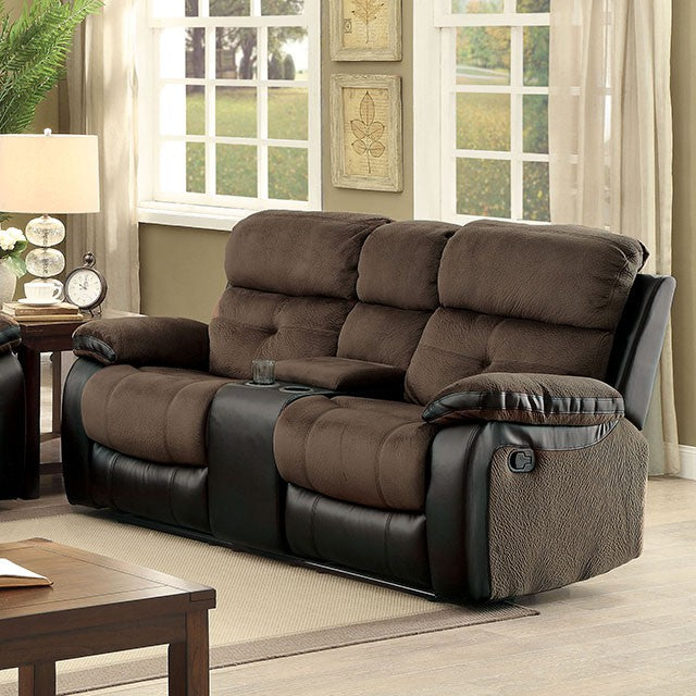 Hadley Love Seat w Console - U&U Home Budget Furniture (Carteret, NJ)