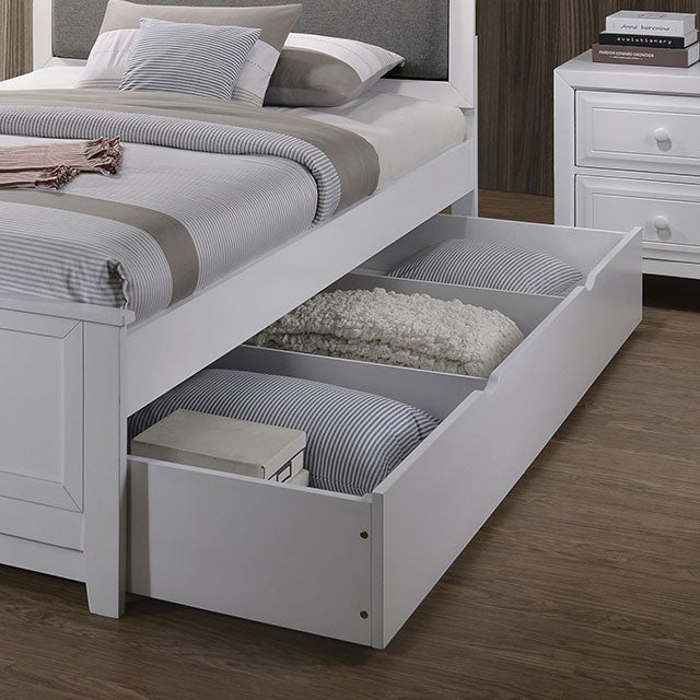Kirsten Trundle White - U&U Home Budget Furniture (Carteret, NJ)