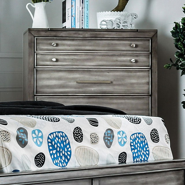 DAPHNE Gray Chest - U&U Home Budget Furniture (Carteret, NJ)
