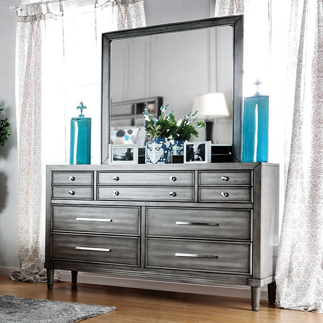 DAPHNE Gray Dresser - U&U Home Budget Furniture (Carteret, NJ)