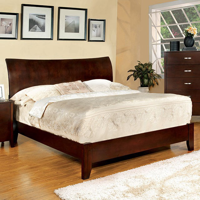 Midland Bed Cherry - U&U Home Budget Furniture (Carteret, NJ)