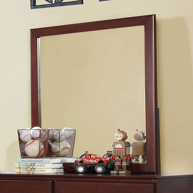 Prismo Cherry Mirror - U&U Home Budget Furniture (Carteret, NJ)