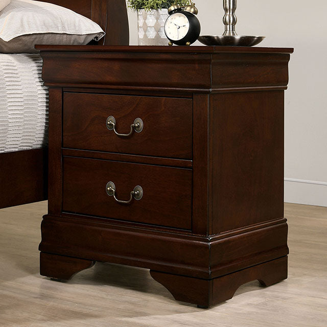 Louis Philippe Night Stand - U&U Home Budget Furniture (Carteret, NJ)