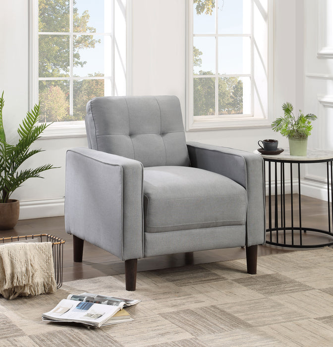 Bowen Upholstered Track Arms Tufted Chair - U&U Home Budget Furniture (Carteret, NJ)