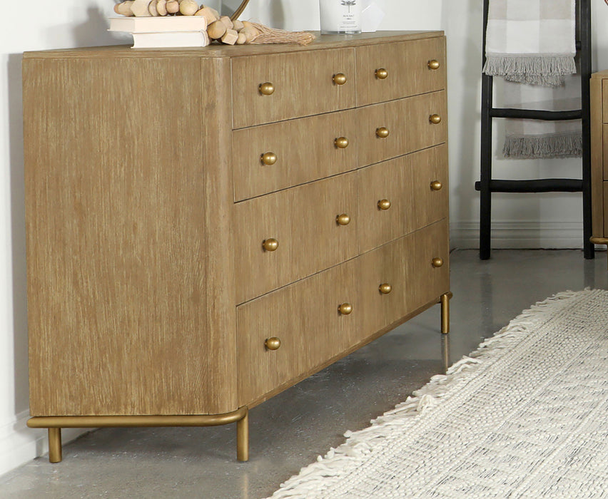 Arini 8-drawer Dresser Sand Wash - U&U Home Budget Furniture (Carteret, NJ)