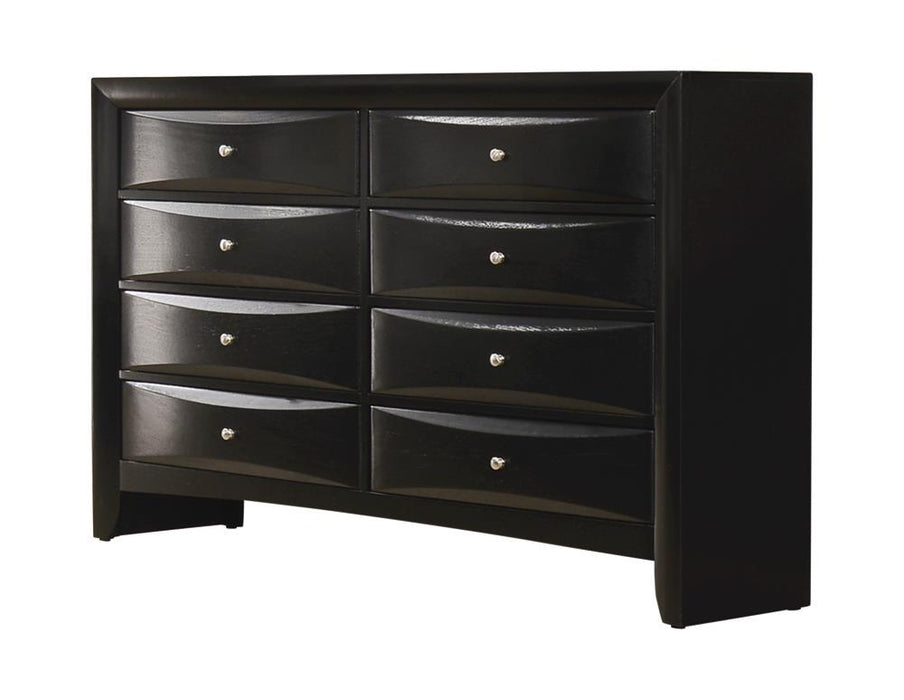Briana Rectangular 8-drawer Dresser Black - U&U Home Budget Furniture (Carteret, NJ)