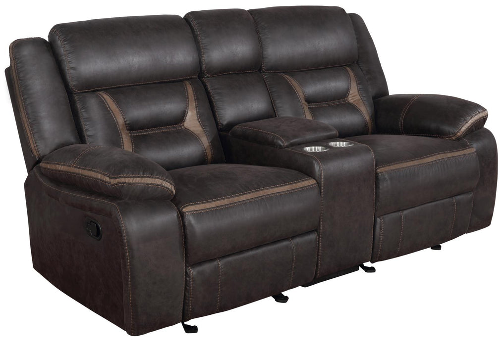 Greer Upholstered Tufted Back Glider Loveseat - U&U Home Budget Furniture (Carteret, NJ)