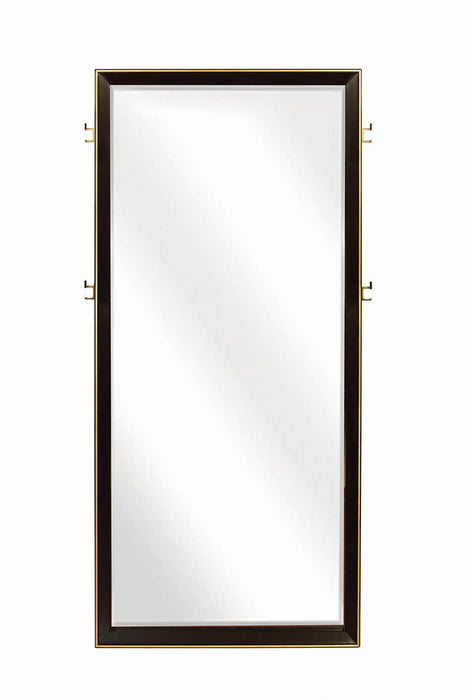 Durango Floor Dresser Mirror Smoked Peppercorn - U&U Home Budget Furniture (Carteret, NJ)