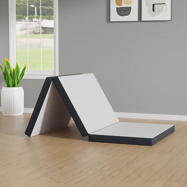 Hollyhock 3" Twin XL Tri-Fold Memory Foam Topper - U&U Home Budget Furniture (Carteret, NJ)