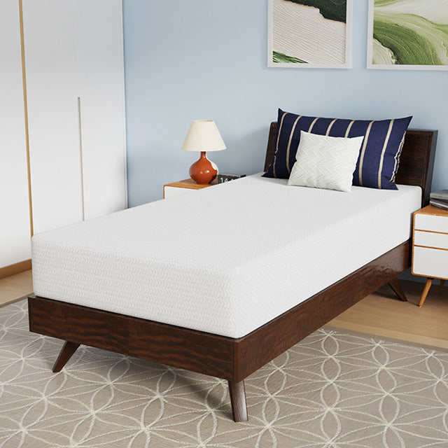Nasturtium 10" Twin Bamboo Charcoal Infused Memory Foam - U&U Home Budget Furniture (Carteret, NJ)