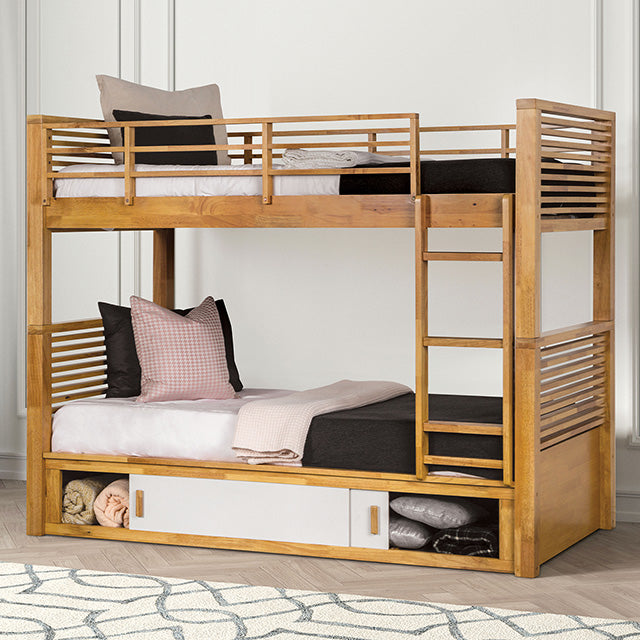 Richland Twin/Twin Bunk Bed - U&U Home Budget Furniture (Carteret, NJ)