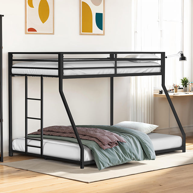Rothwell Metal Bunk Bed Twin/ Full - U&U Home Budget Furniture (Carteret, NJ)