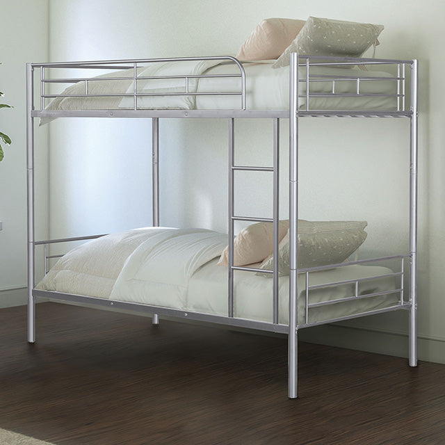 Plutus Twin/Twin Metal Bunkbed - U&U Home Budget Furniture (Carteret, NJ)