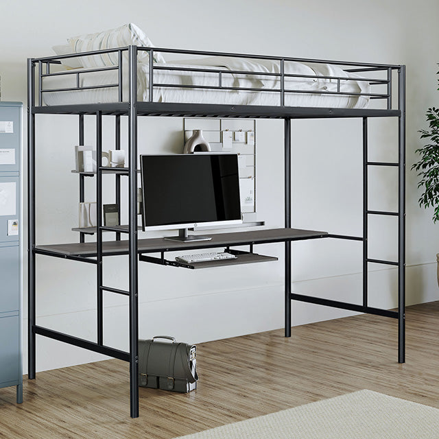 Tymon Twin Loft Bed - U&U Home Budget Furniture (Carteret, NJ)