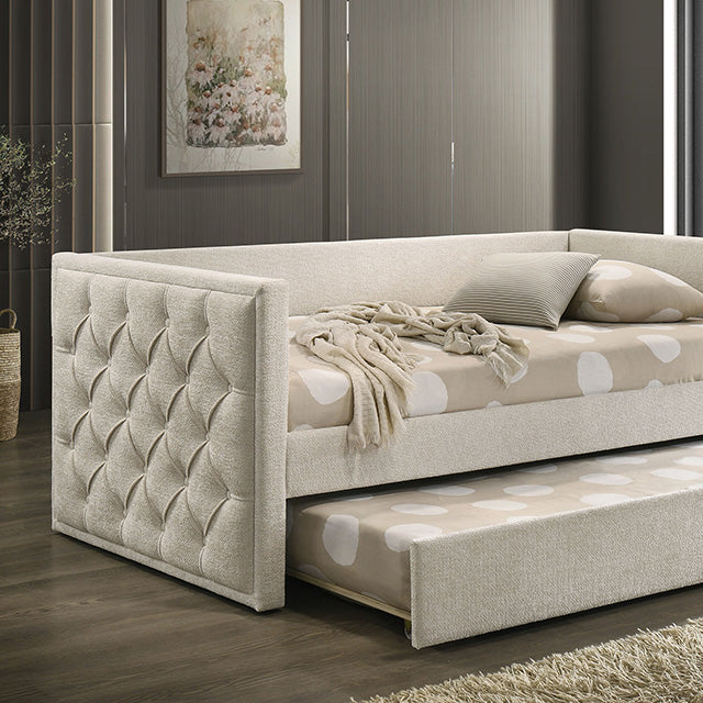 Renzi Twin Daybed w/ Trundle - U&U Home Budget Furniture (Carteret, NJ)