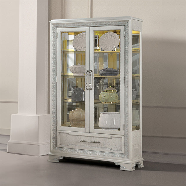 Stella Mia Curio Cabinet - U&U Home Budget Furniture (Carteret, NJ)
