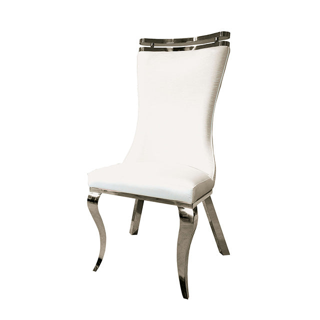 Palazzo Silver Chair (2/CTN) - U&U Home Budget Furniture (Carteret, NJ)