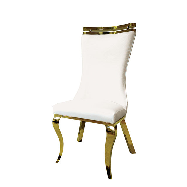 Palazzo Gold Chair (2/CTN) - U&U Home Budget Furniture (Carteret, NJ)
