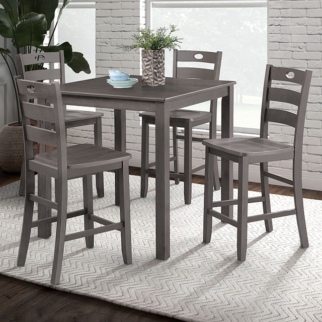 Lubbock 5 Pc. Counter Ht. Table Set - U&U Home Budget Furniture (Carteret, NJ)