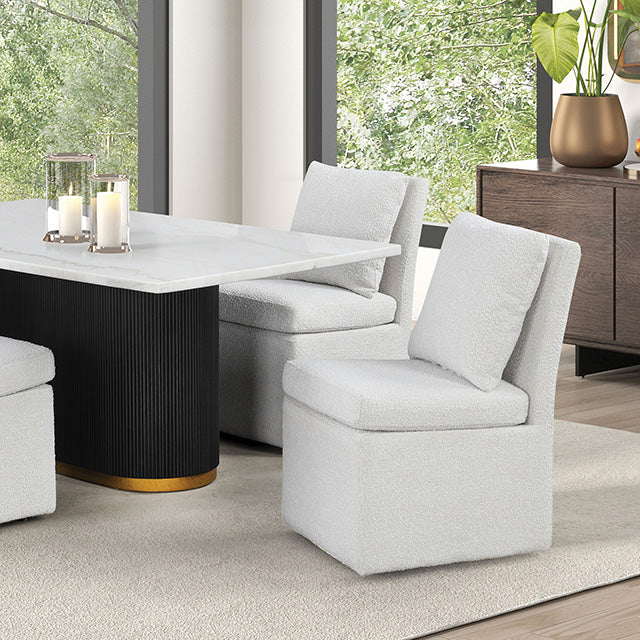 Morges 5 Pc Dining Table Set Black - U&U Home Budget Furniture (Carteret, NJ)