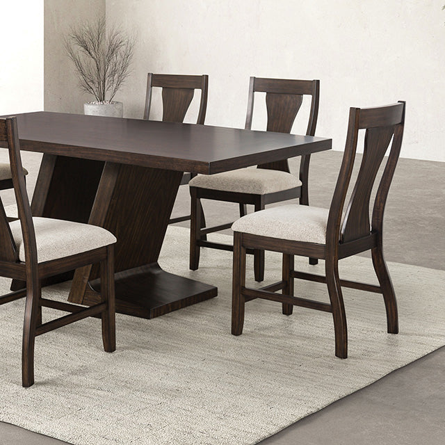 Holsworthy 7 Pc Dining Table Set - U&U Home Budget Furniture (Carteret, NJ)