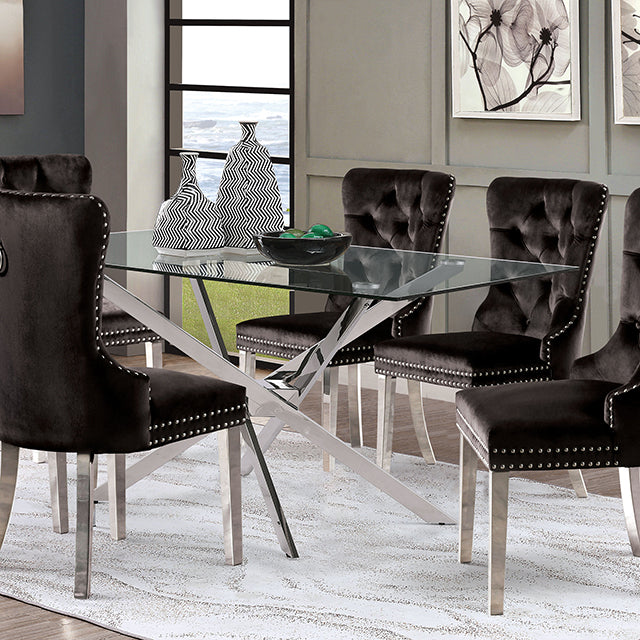 Silveria 7 Pc Dining Table Set - U&U Home Budget Furniture (Carteret, NJ)