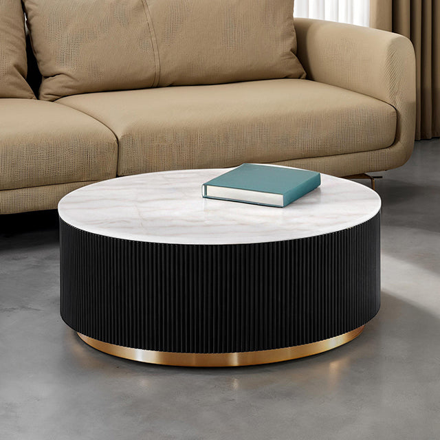 Virden Round Cocktail Table - U&U Home Budget Furniture (Carteret, NJ)