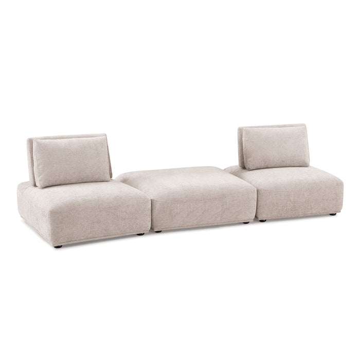 Stavanger 2-Seater w/ Square Ot - U&U Home Budget Furniture (Carteret, NJ)
