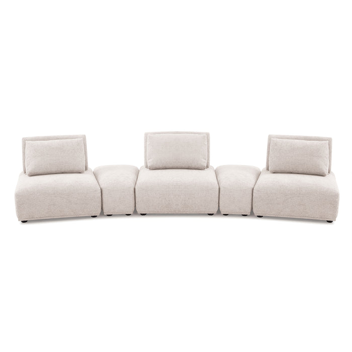 Stavanger Curved 3-Seater - U&U Home Budget Furniture (Carteret, NJ)