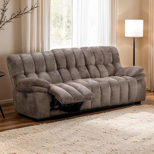 Hieronymus Manual Sofa Brown - U&U Home Budget Furniture (Carteret, NJ)