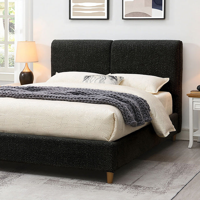 Stavern Bed Black & Grey - U&U Home Budget Furniture (Carteret, NJ)