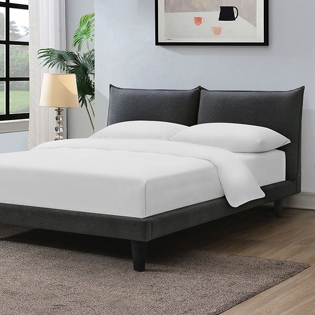 Verwood Bed Gray & Light Gray - U&U Home Budget Furniture (Carteret, NJ)