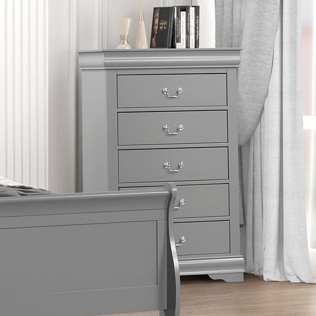 Louis Philippe Chest - U&U Home Budget Furniture (Carteret, NJ)