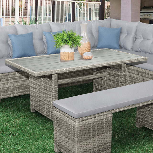 Malia Patio Dining Table - U&U Home Budget Furniture (Carteret, NJ)