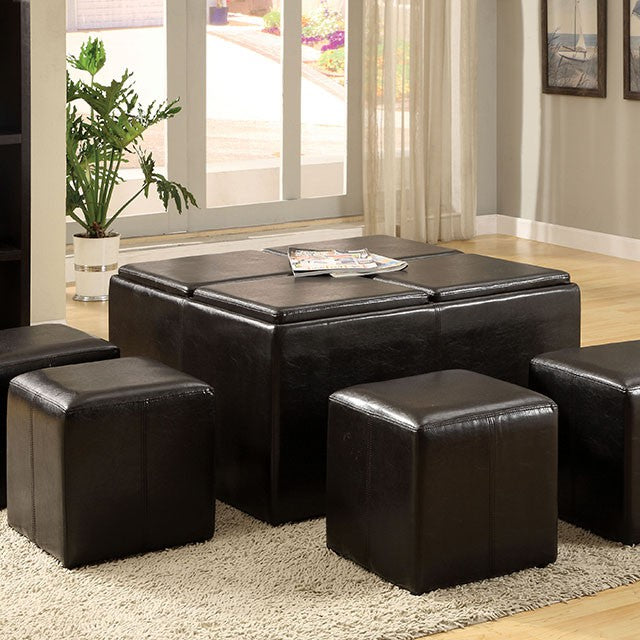 Holloway Nested Ottoman - U&U Home Budget Furniture (Carteret, NJ)