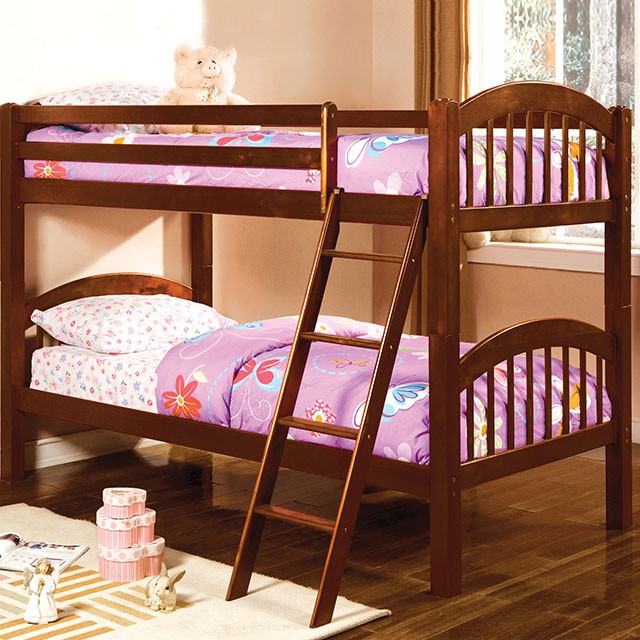 Coney Island Bunk Bed Chrome - U&U Home Budget Furniture (Carteret, NJ)