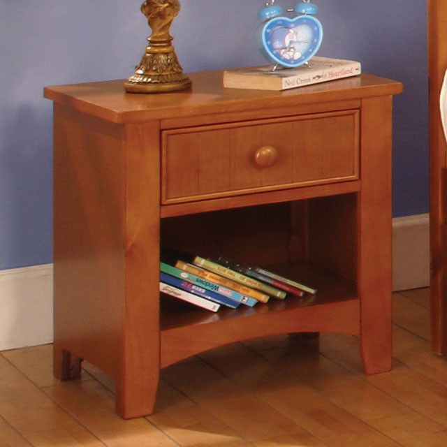 Omnus Oak Night Stand - U&U Home Budget Furniture (Carteret, NJ)