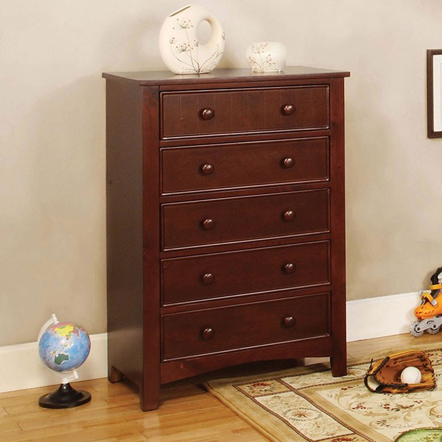 Omnus Cherry Chest - U&U Home Budget Furniture (Carteret, NJ)