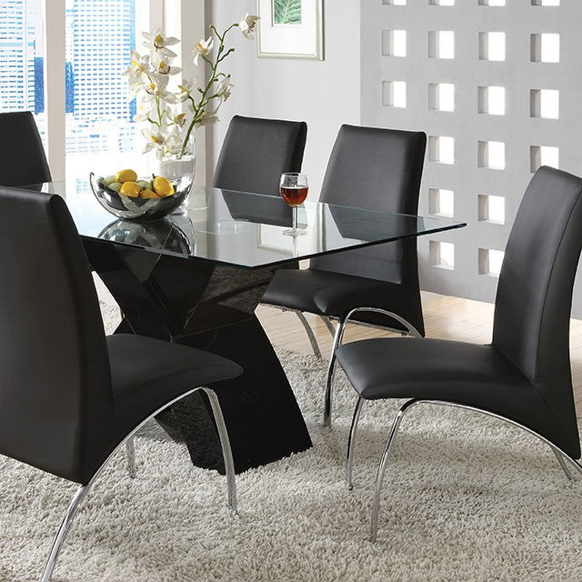 Wailoa 7 Pc Dining Table Set - U&U Home Budget Furniture (Carteret, NJ)