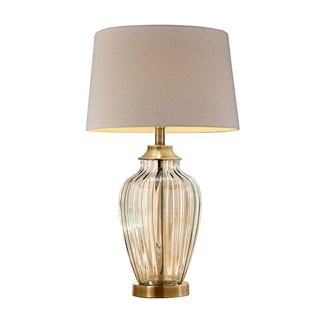 Lee Translucent 28.5"H Table Lamp - U&U Home Budget Furniture (Carteret, NJ)