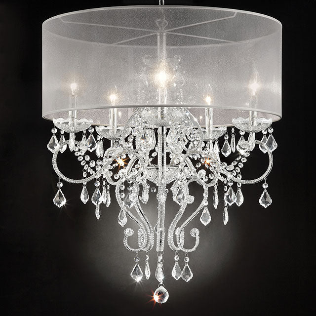 Rigel Silver 31 1/2"H Ceiling Lamp - U&U Home Budget Furniture (Carteret, NJ)