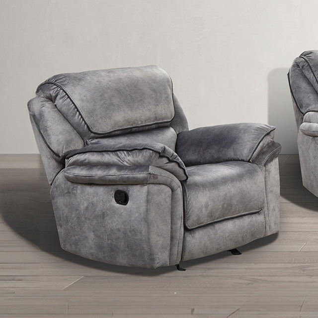 Themis Manual Recliner - U&U Home Budget Furniture (Carteret, NJ)