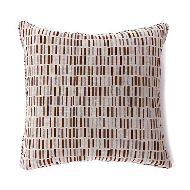 Pianno Brown 18" X 18" Pillow, Brown (2/CTN) - U&U Home Budget Furniture (Carteret, NJ)