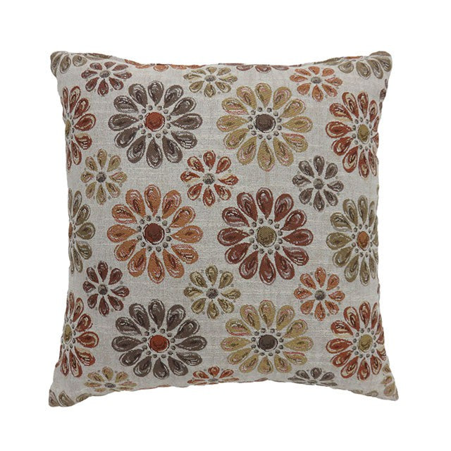 Kyra Orange 22" X 22" Pillow (2/CTN) - U&U Home Budget Furniture (Carteret, NJ)