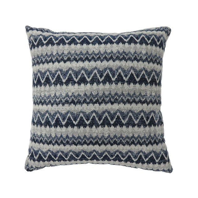 Lindy Navy 22" X 22" Pillow (2/CTN) - U&U Home Budget Furniture (Carteret, NJ)