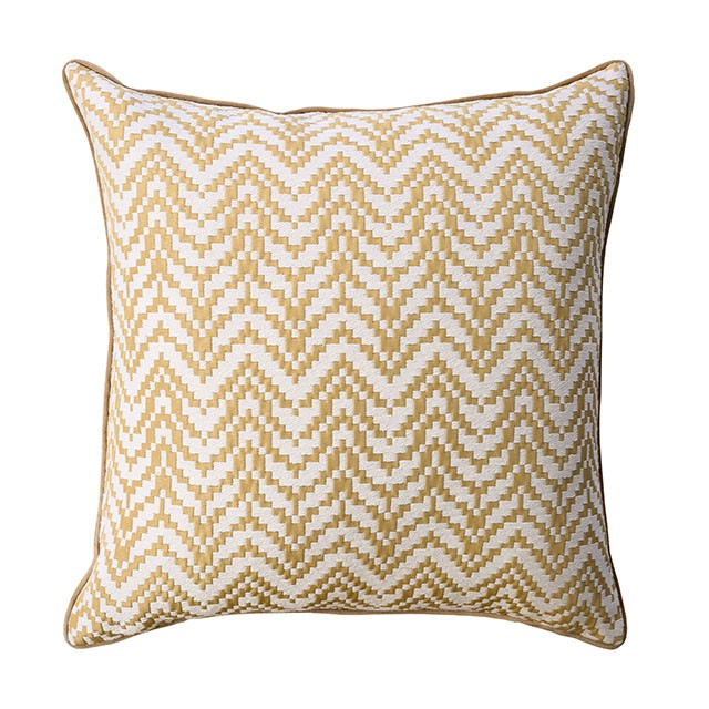 Jane Gold 20" X 20" Pillow, Gold (2/CTN) - U&U Home Budget Furniture (Carteret, NJ)