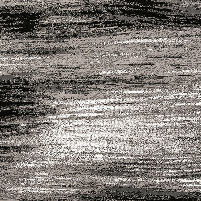 Sivas Gray/Black 8' X 10' Area Rug - U&U Home Budget Furniture (Carteret, NJ)