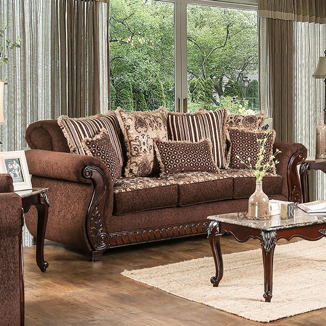 Tabitha Sofa Brown - U&U Home Budget Furniture (Carteret, NJ)