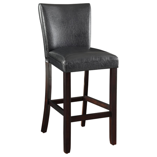 Alberton Upholstered Bar Stools Black and Cappuccino (Set of 2) - U&U Home Budget Furniture (Carteret, NJ)